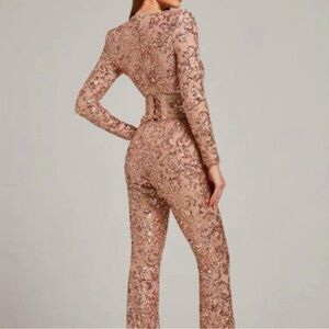 Nadine Merabi Bella Jumpsuit - S - Rose gold